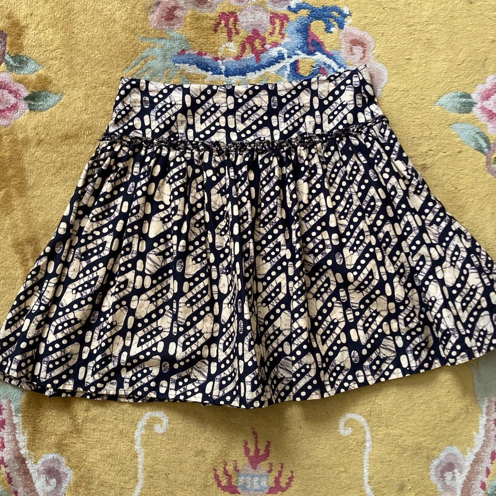 Cotton skirt, short “skater” style, vintage